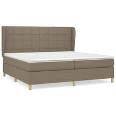 Petromila vidaXL Boxspring posteľ s matracom sivohnedý 200x200 cm látka