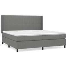 Petromila vidaXL Boxspring posteľ s matracom tmavosivá 200x200 cm látka