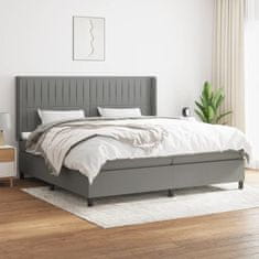 Petromila vidaXL Boxspring posteľ s matracom tmavosivá 200x200 cm látka