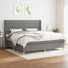 Petromila vidaXL Boxspring posteľ s matracom tmavosivá 200x200 cm látka