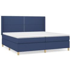 Petromila vidaXL Boxspring posteľ s matracom modrá 200x200 cm látka