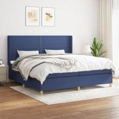 Petromila vidaXL Boxspring posteľ s matracom modrá 200x200 cm látka