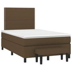 Petromila vidaXL Boxspring posteľ s matracom tmavohnedá 120x190 cm látka