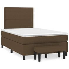 Petromila vidaXL Boxspring posteľ s matracom tmavohnedá 120x190 cm látka