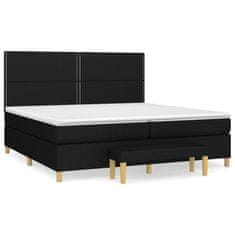 Petromila vidaXL Boxspring posteľ s matracom čierna 200x200 cm látka