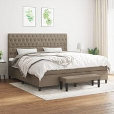 Petromila vidaXL Boxspring posteľ s matracom sivohnedý 200x200 cm látka