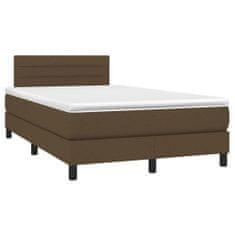 Petromila vidaXL Boxspring posteľ s matracom tmavohnedá 120x200 cm látka