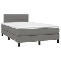 Petromila vidaXL Boxspring posteľ s matracom tmavosivý 120x200 cm látka