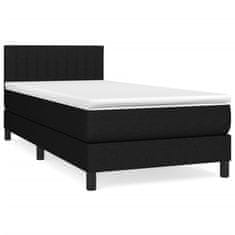 shumee Posteľný rám boxspring s matracom čierny 80x200 cm látka