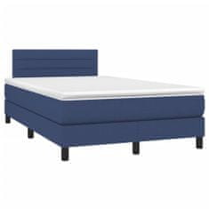 Petromila vidaXL Boxspring posteľ s matracom modrá 120x200 cm látka