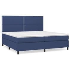 shumee Boxspring posteľ s matracom modrá 200x200 cm látka