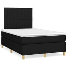 shumee Boxspring posteľ s matracom čierny 120x200 cm látka