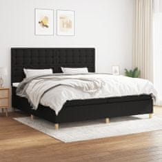 Petromila vidaXL Boxspring posteľ s matracom čierna 200x200 cm látka