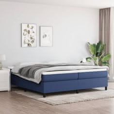 shumee Boxspring posteľ s matracom modrá 200x200 cm látka