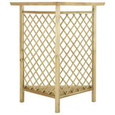 Vidaxl Rohová pergola s lavičkou 166x81x174 cm impregnovaná borovica