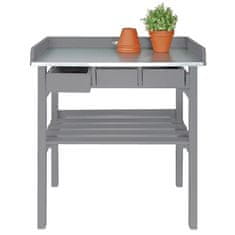 Petromila vidaXL Esschert Design záhradný pracovný stôl sivý CF29G