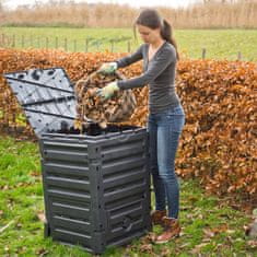 Petromila vidaXL Nature Kompostér 300 l, čierny