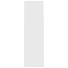 Vidaxl Knižnica, biela 97,5x29,5x100 cm, drevotrieska