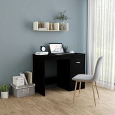 Petromila vidaXL Písací stôl, čierny 100x50x76 cm, kompozitné drevo
