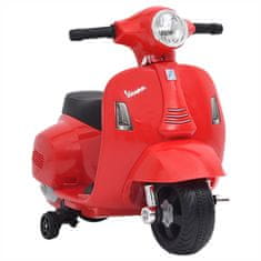 Vidaxl Detská elektrická motorka Vespa GTS300, červená