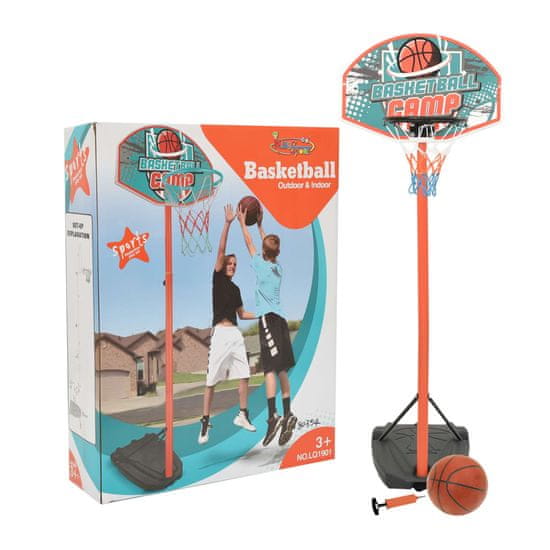 Vidaxl Basketbalový set, nastaviteľný, 180-230 cm