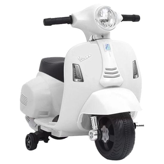 Vidaxl Detská elektrická motorka Vespa GTS300, biela