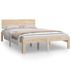 Vidaxl Rám postele, masívne borovicové drevo, 120x190 cm, 4FT, dvojlôžko