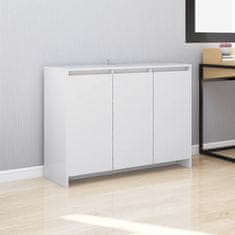 Vidaxl Komoda biela 102x33x75 cm drevotrieska