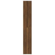 Vidaxl 5-poschodová knižnica hnedý dub 60x30x189 cm spracované drevo