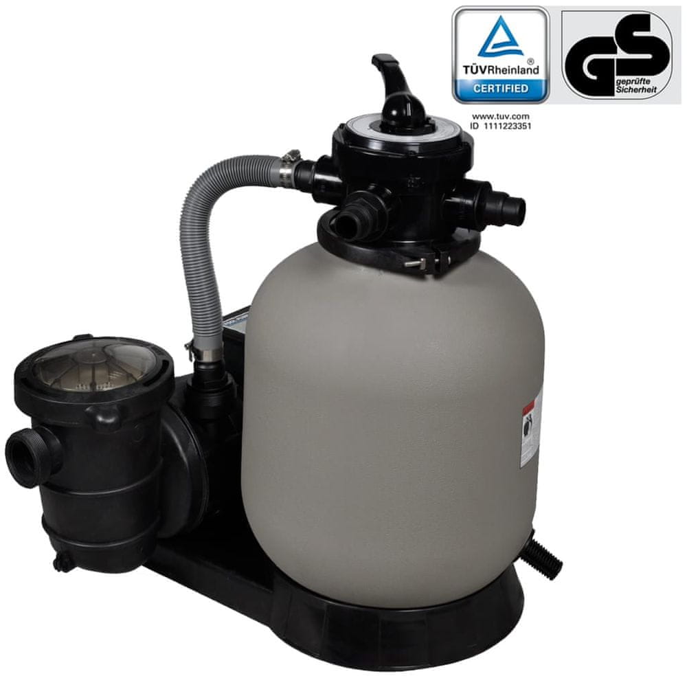 Petromila vidaXL Piesková filtrácia s čerpadlom 600 W, 17000 l/h