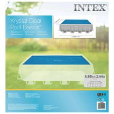 Vidaxl Intex Solárna bazénová plachta, modrá 476x234 cm, polyetylén