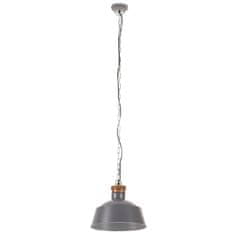 Vidaxl Industriálna závesná lampa 32 cm, sivá E27