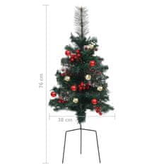 Vidaxl Umelé vianočné ozdoby stromčeky zelené 2 ks 76 cm PVC