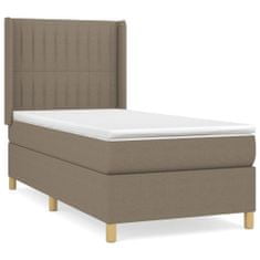 Petromila vidaXL Boxspring posteľ s matracom sivohnedý 100x200 cm látka