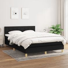 Petromila vidaXL Boxspring posteľ s matracom čierny 140x190 cm látka