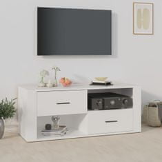 Vidaxl TV skrinka biela 100x35x40 cm spracované drevo