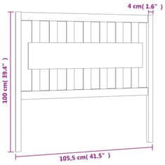 Vidaxl Čelo postele 105,5x4x100 cm masívna borovica