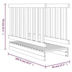 Vidaxl Hrací most 45x107,5x79 cm masívne drevo borovica