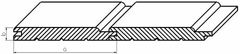 HARVIA Saunové palubovky céder WRC 12x96x2130mm (8ks/bal),STP