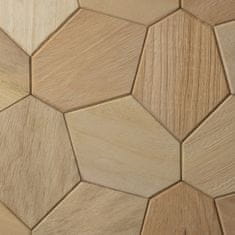 Horavia Dekoratívny saunový obklad Hexagon, Abachi Brushed 432x373mm