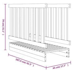 Vidaxl Hrací most 45x107,5x79 cm masívne drevo Douglas