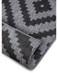 NORTHRUGS Kusový koberec Twin-Wendeteppiche 105461 Night Silver – na von aj na doma 80x150