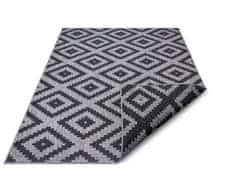 NORTHRUGS Kusový koberec Twin-Wendeteppiche 105466 Night Silver – na von aj na doma 80x150