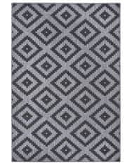 NORTHRUGS Kusový koberec Twin-Wendeteppiche 105466 Night Silver – na von aj na doma 80x150