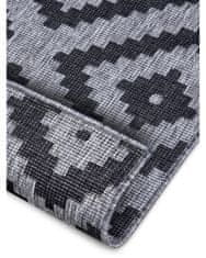 NORTHRUGS Kusový koberec Twin-Wendeteppiche 105461 Night Silver – na von aj na doma 120x170