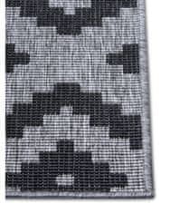 NORTHRUGS Kusový koberec Twin-Wendeteppiche 105461 Night Silver – na von aj na doma 120x170