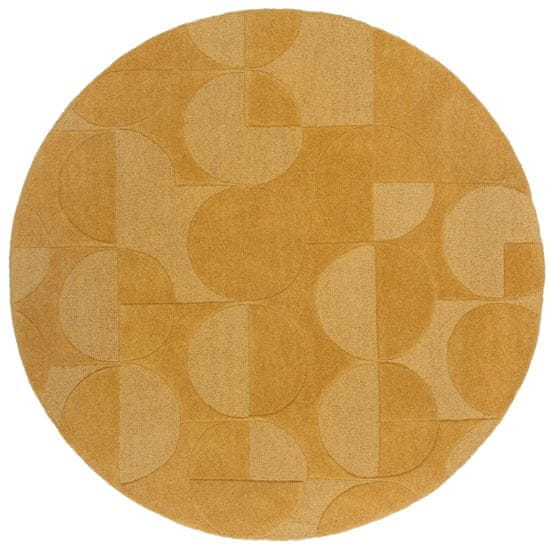 Flair Kusový koberec Moderno Gigi Ochre kruh