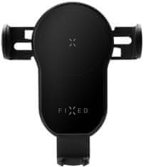 FIXED Automatický držiak do auta s rýchlym bezdrôtovým nabíjaním na sklo alebo palubnú dosku, 15 W, čierny, FIXMAT-XL-BK