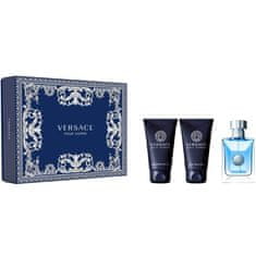 Versace Pour Homme - EDT 50 ml + sprchový gel 50 ml + balzám po holení 50 ml