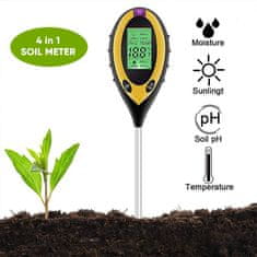 Cool Mango v testeri pôdy - pH meter pôdy, merač vlhkosti, merač svetla